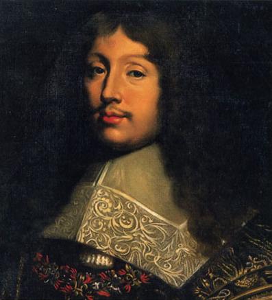 A painting of a man with long hair and a beard.